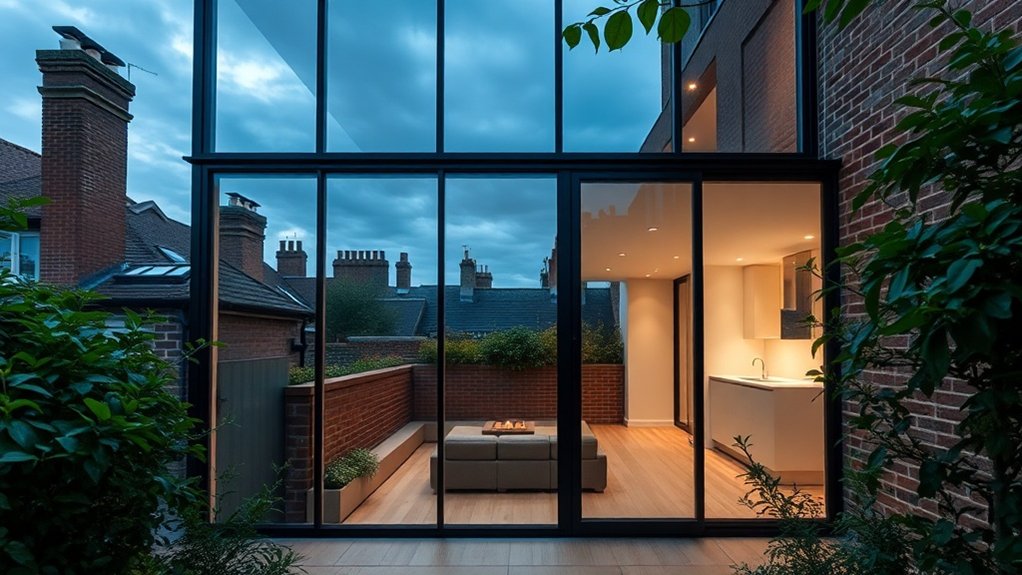 Glass Extension Walls Notting Hill