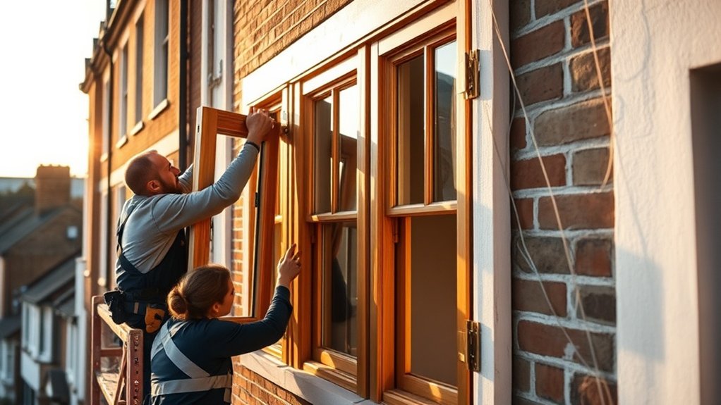 Wooden Window Installation Notting Hill