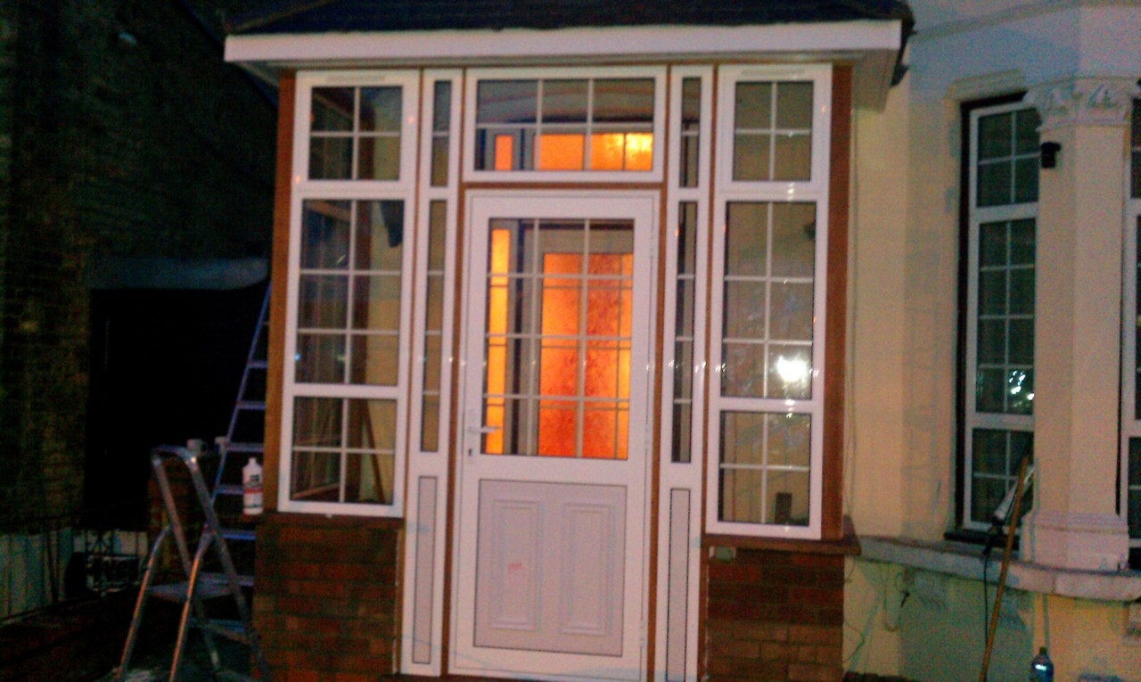 uPVC porch with Georgian bar glazing installed in Notting Hill